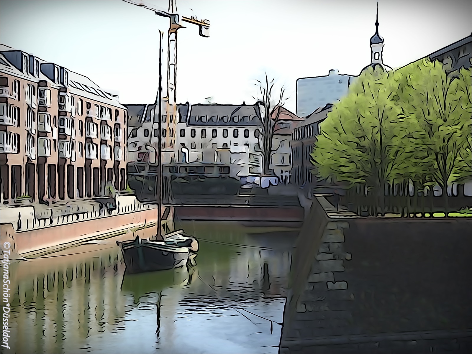 Нарисованная и бутафорская Старая гавань (Alter Hafen) с бастионом