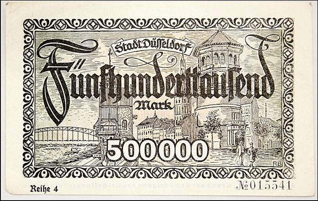 Дюссельдорф, 1923 год, “большие деньги”.