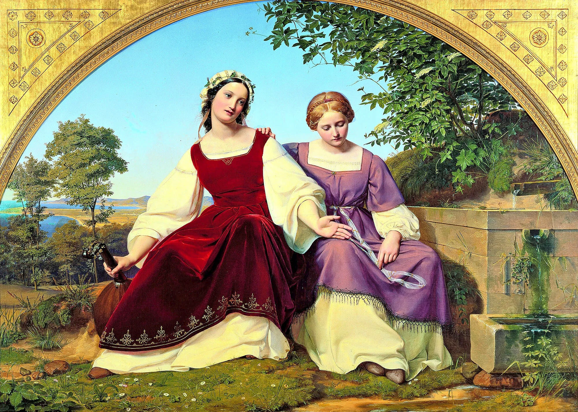 "Две девушки" (1833) Эдуарда Бендемана