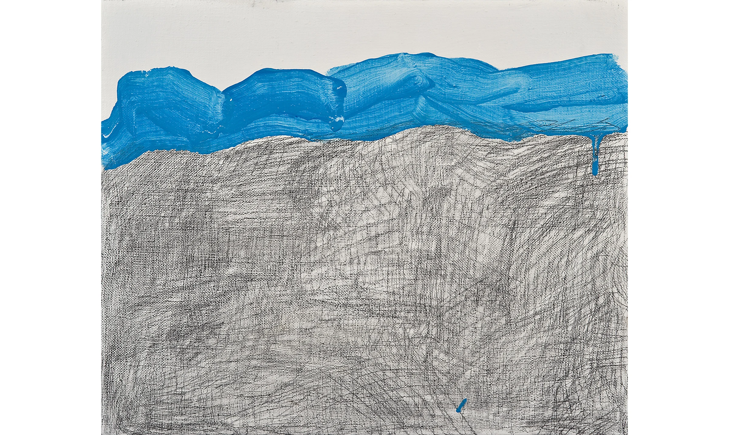 See, acrylic and graphite on linen, 14 x 17 inches