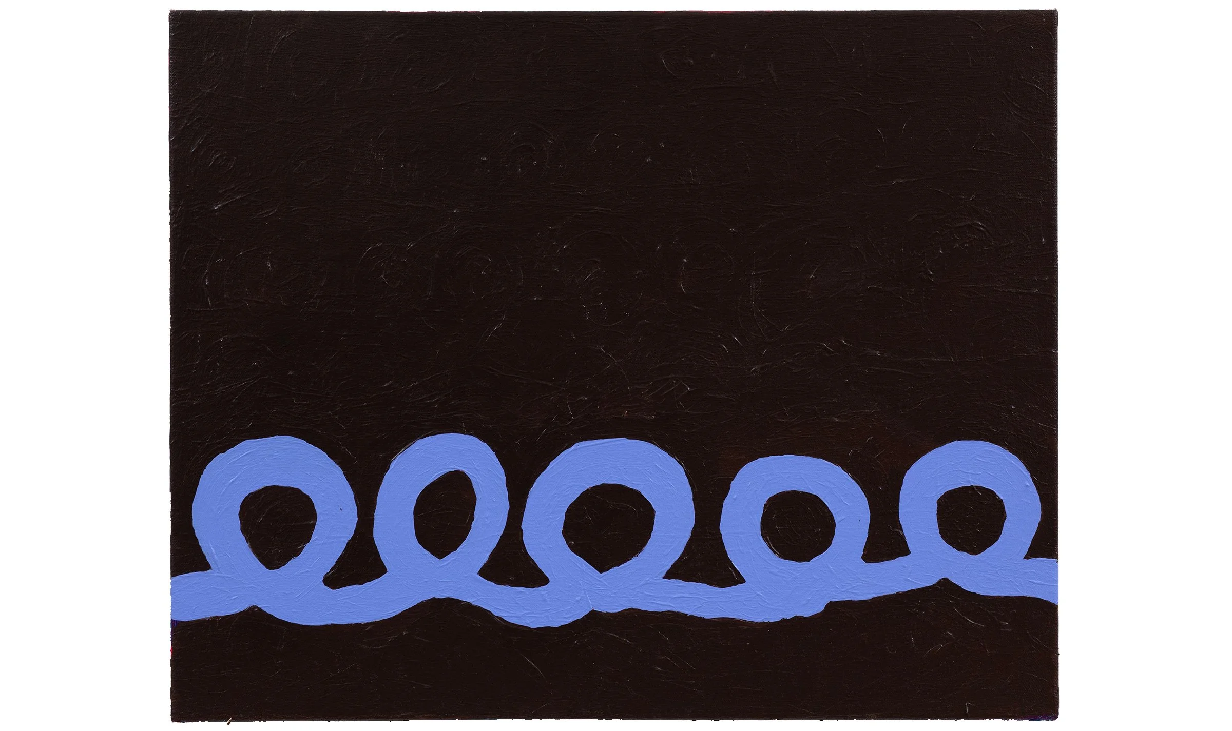 curlicue, acrylic on canvas, 16 x 20 inches