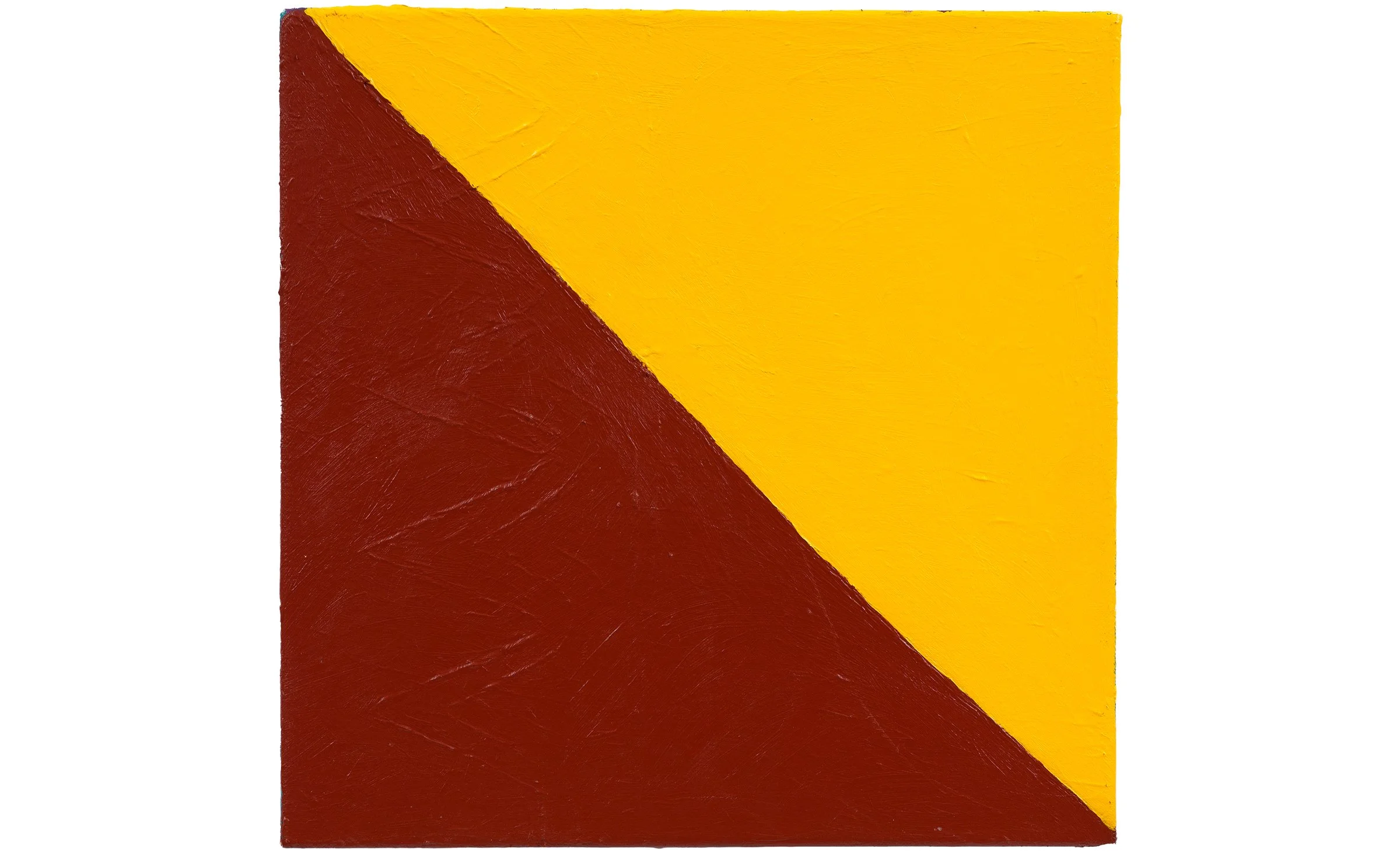 two halves, acrylic on canvas, 12 x 12 inches