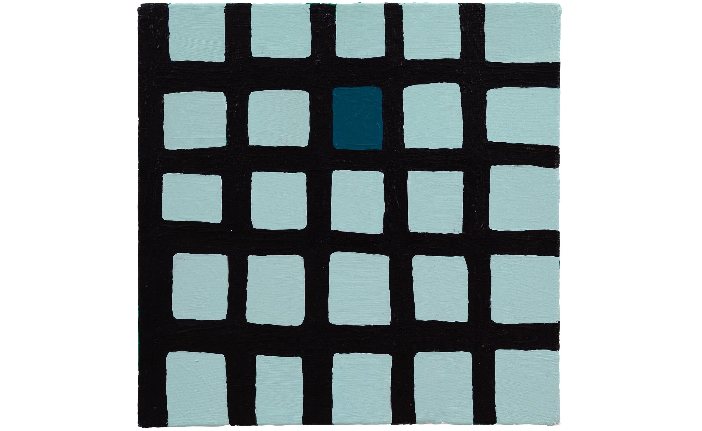 window, acrylic on canvas, 10 x 10 inches