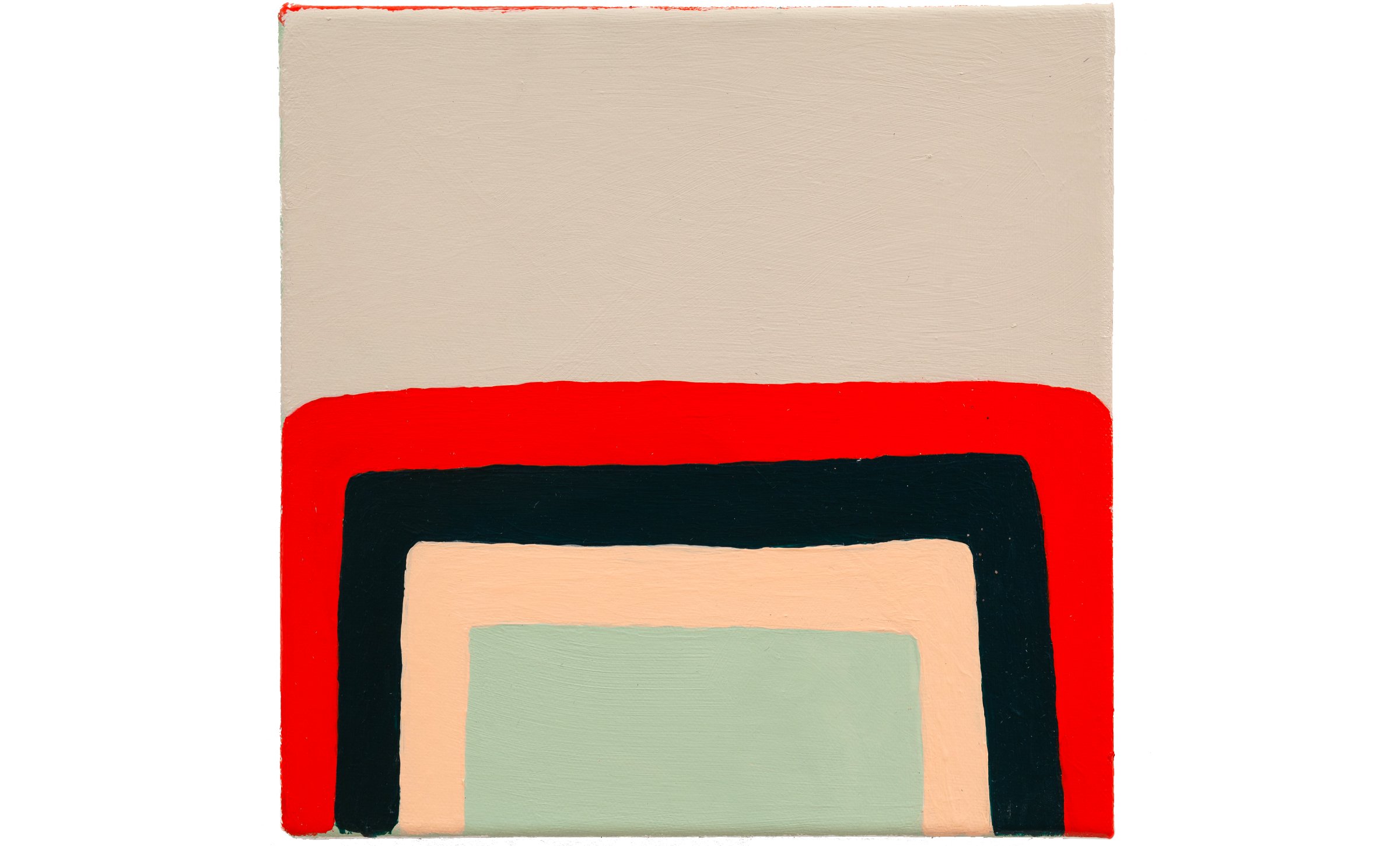 Pedestal, acrylic on canvas, 10 x 10 inches