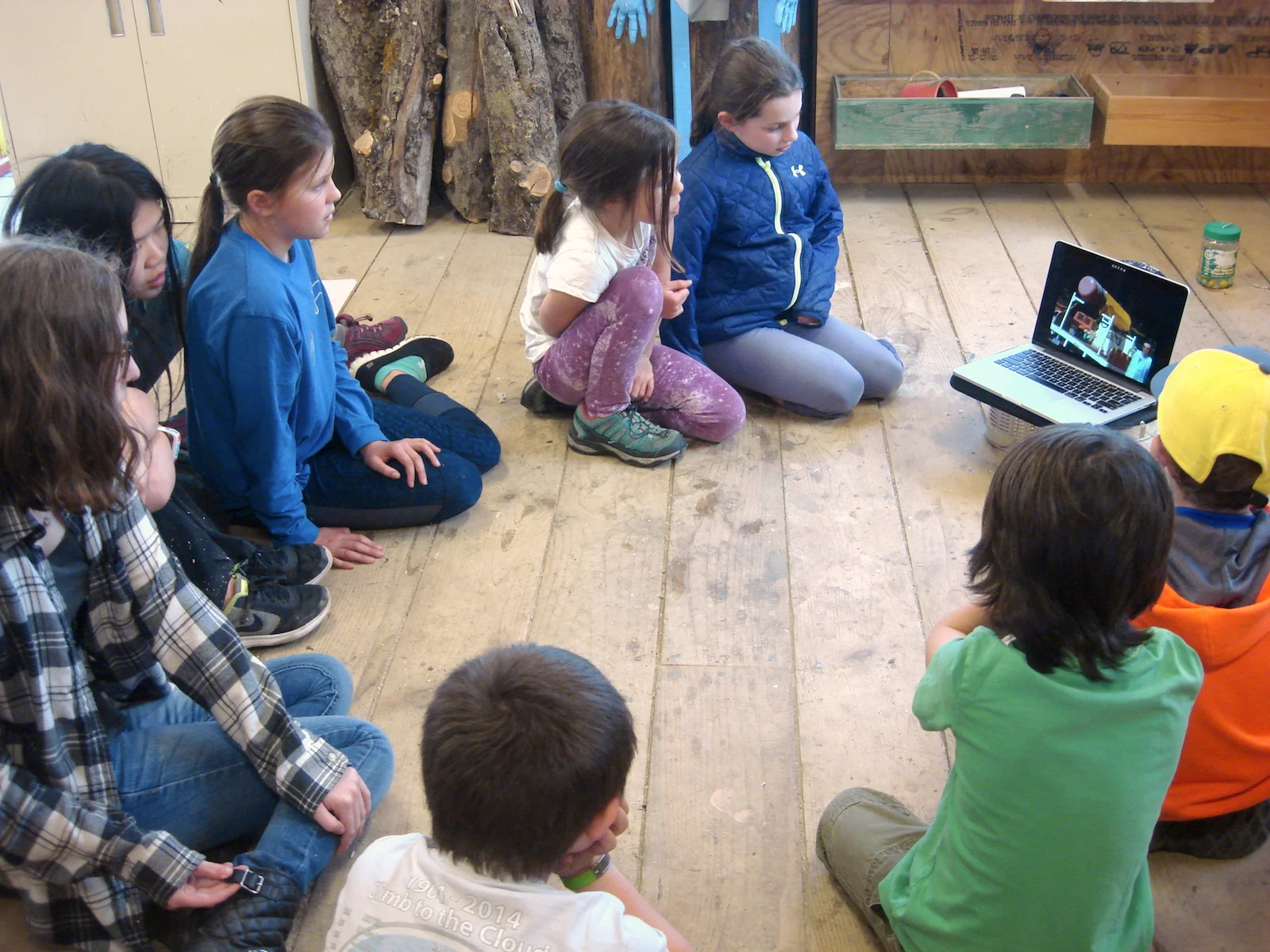 The group was introduced to the project through video clips and images to inspire a sense that they can make absolutely anything, and to illustrate the first steps of construction.