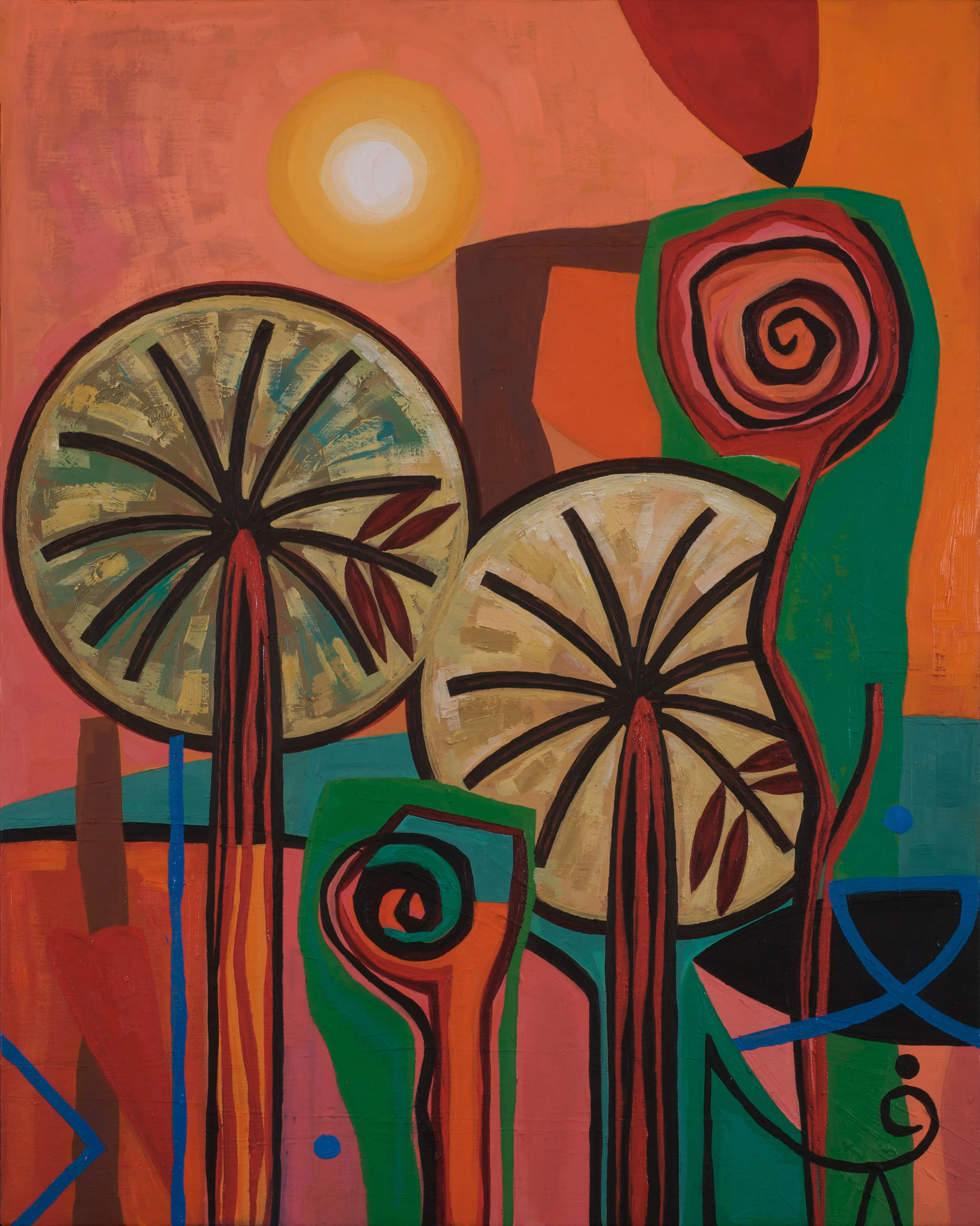 Noor Kites and Shattered Dreams Oil on canvas 50x40cm 2008 Private Collection Dubai