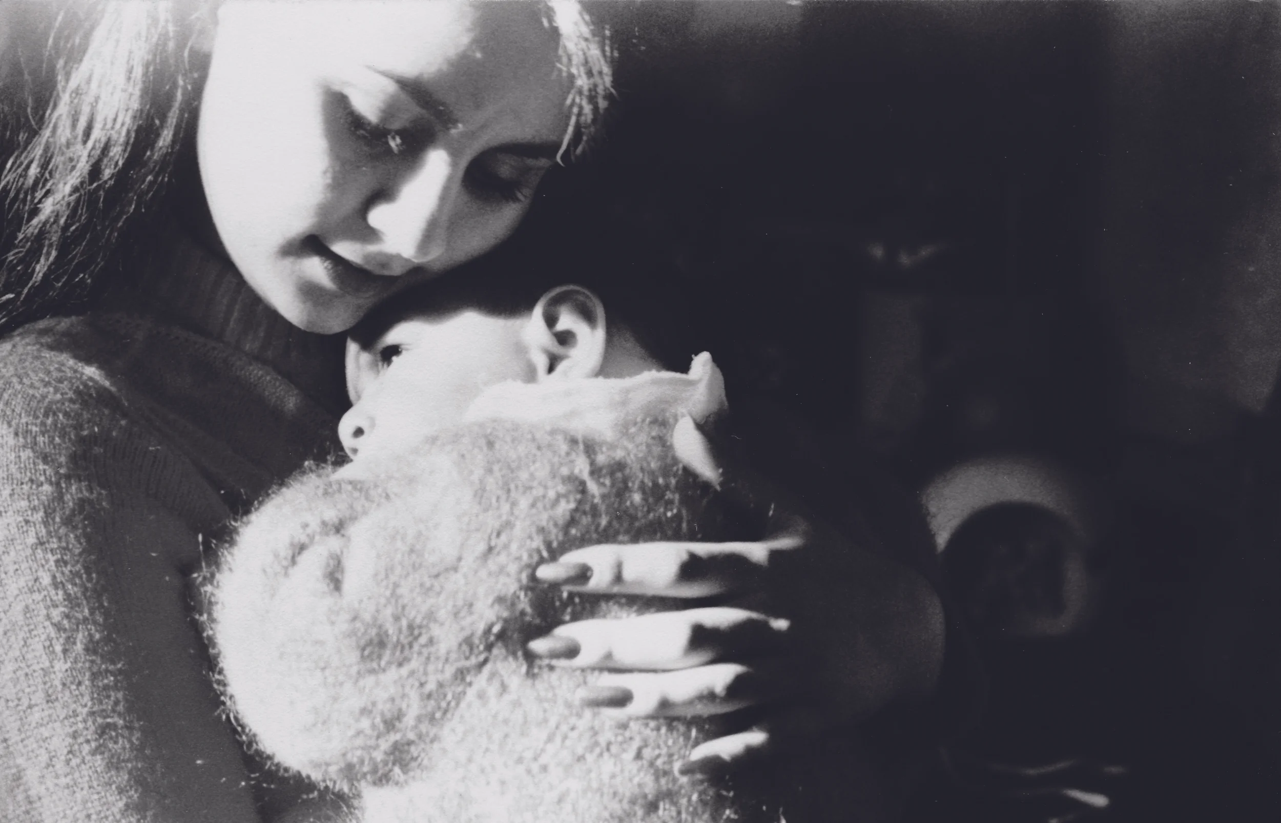 Maysaloun Faraj with her first born Amir, Baghdad 1979