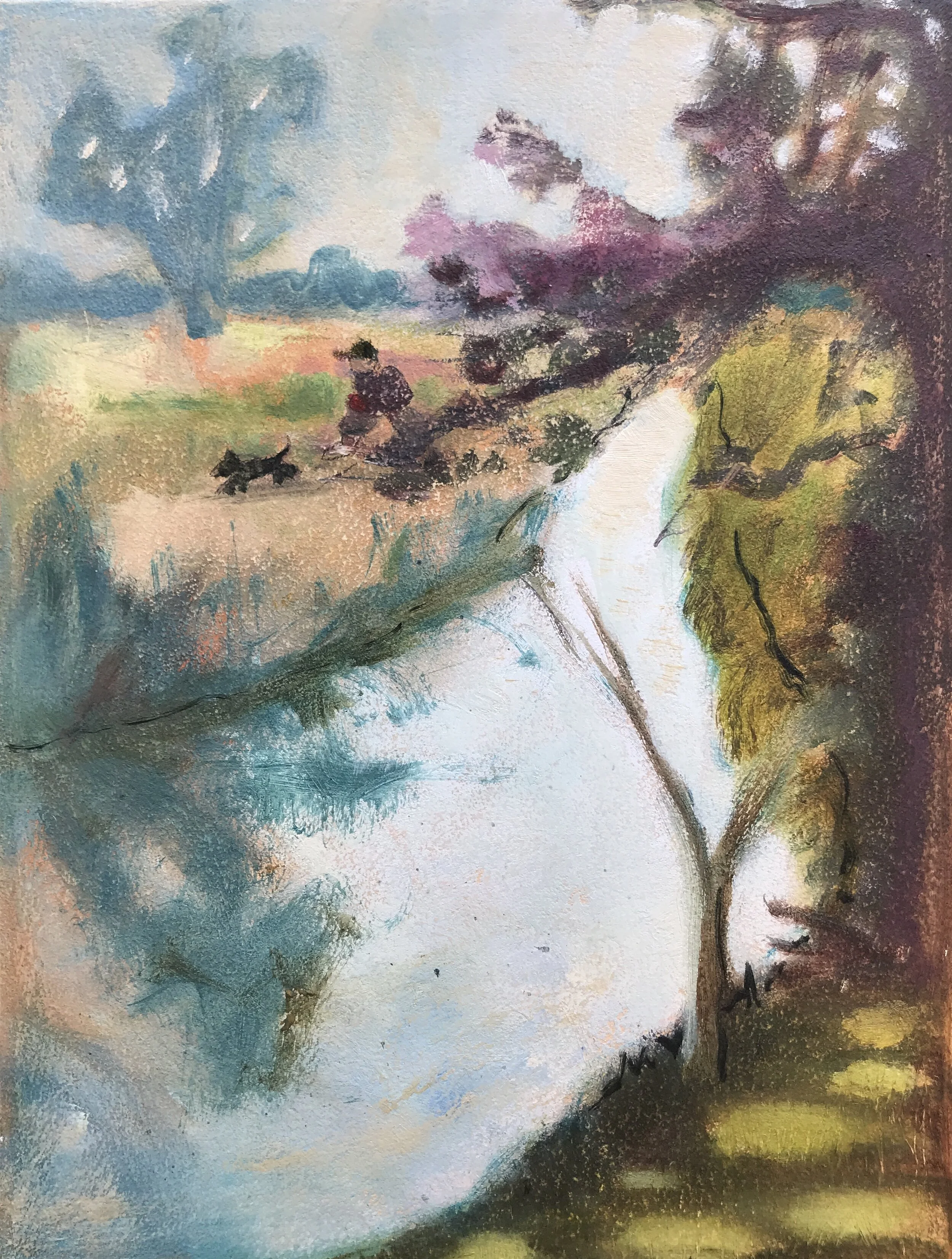 Dedham sketch by the Stour