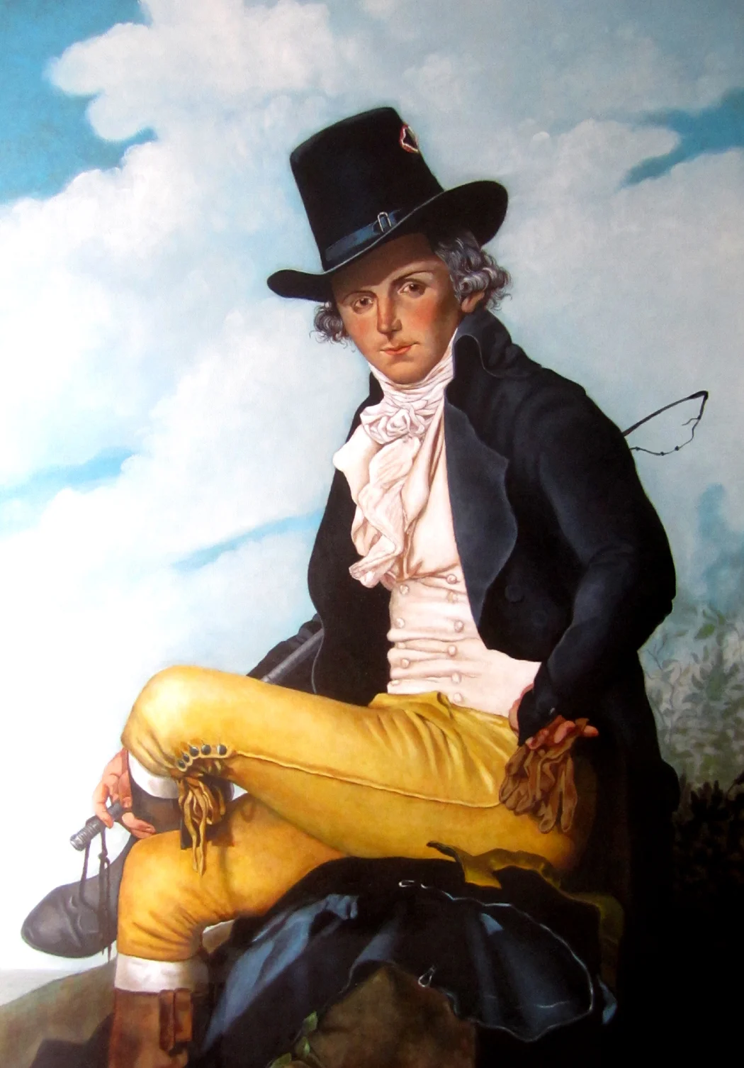 Copie d'un tableau de Jacques Louis David: "Pierre Sériziat" 1795. Huile sur toile