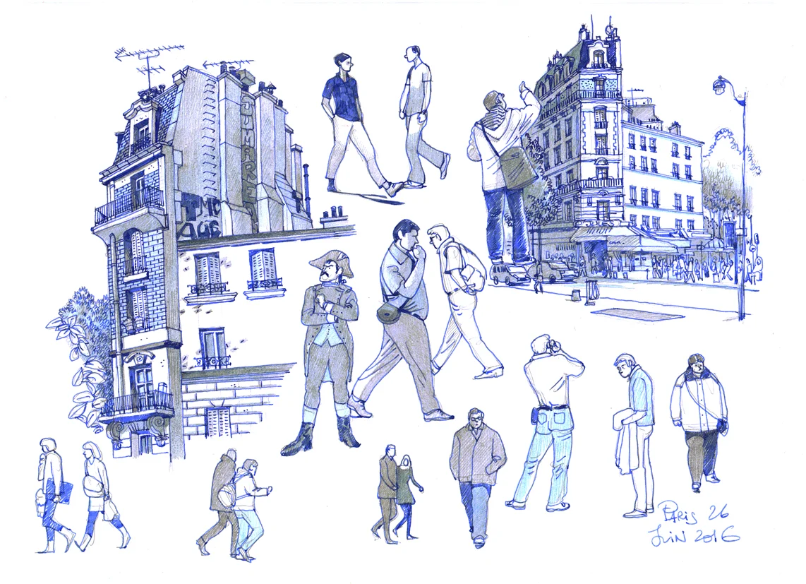 Croquis de Paris. 21X29 cm