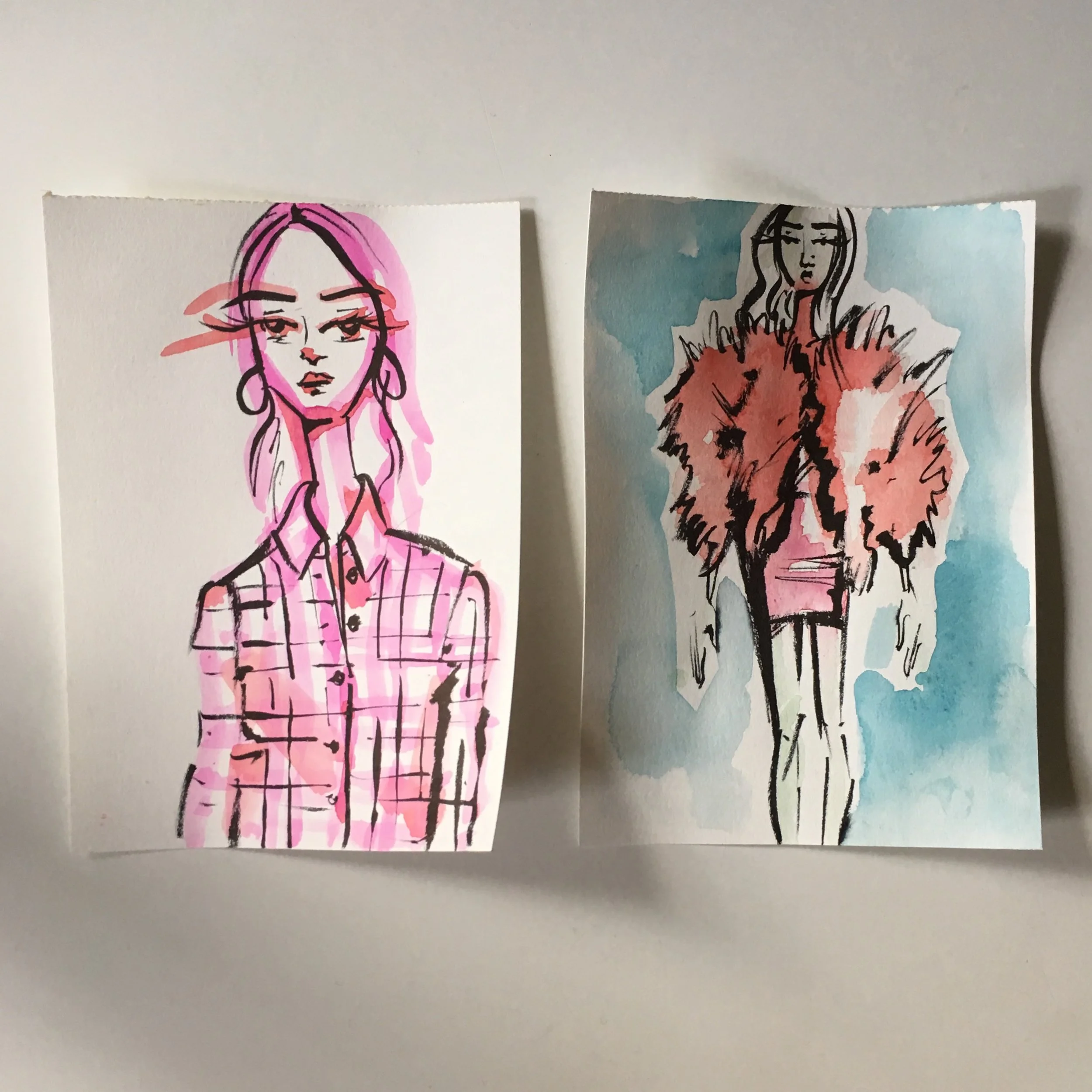 Fashion Illustration Studies in Color