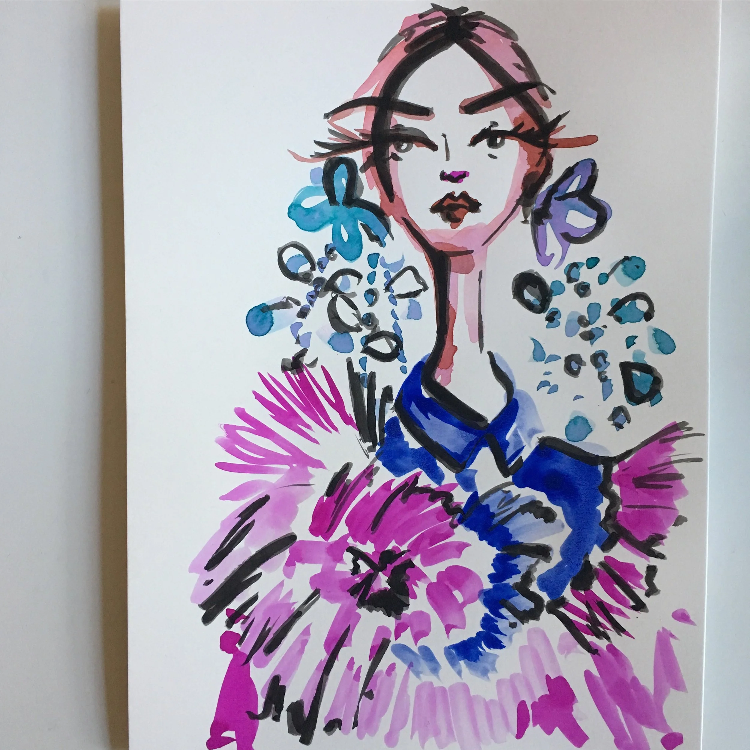 Delpozo Top with Large Earrings