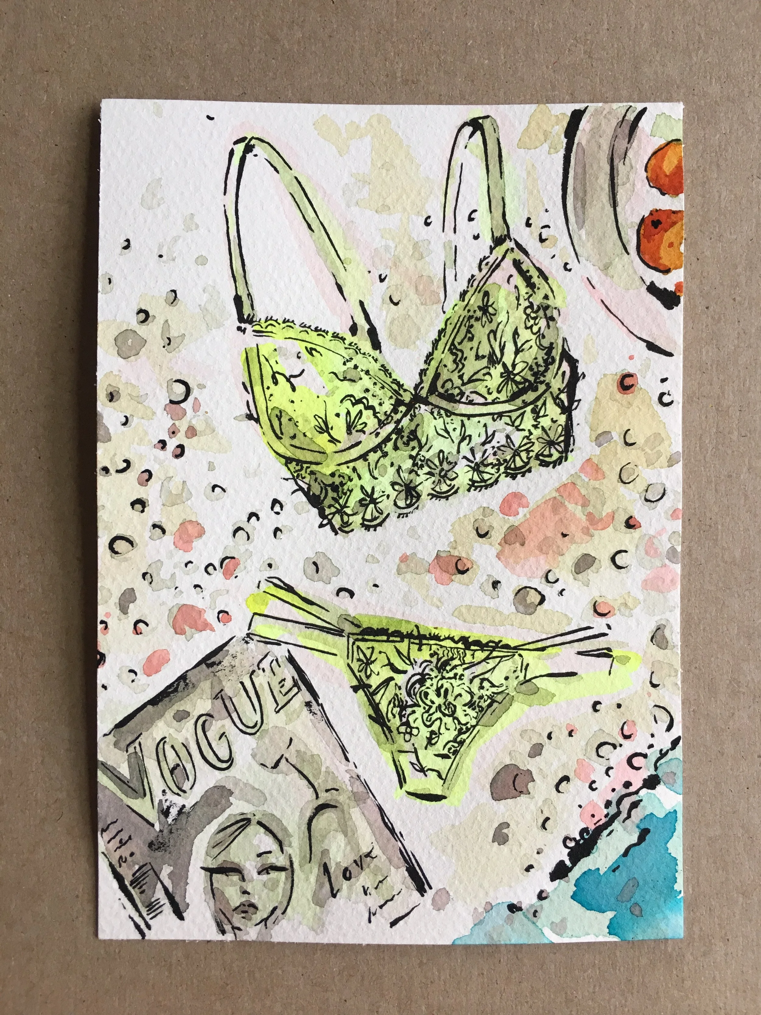 Chartreuse Lace on the beach