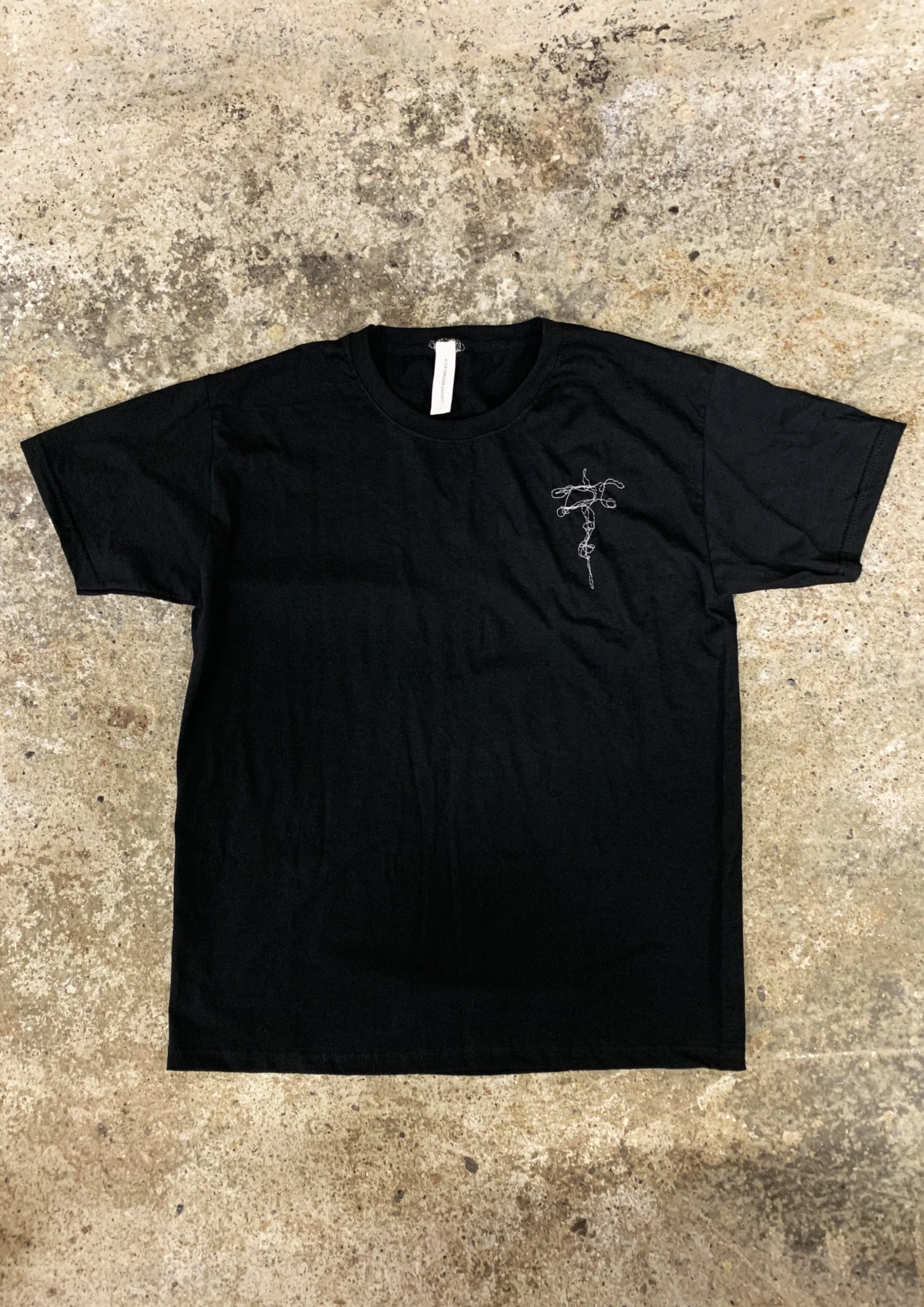 Embroidered T-Shirt / Black