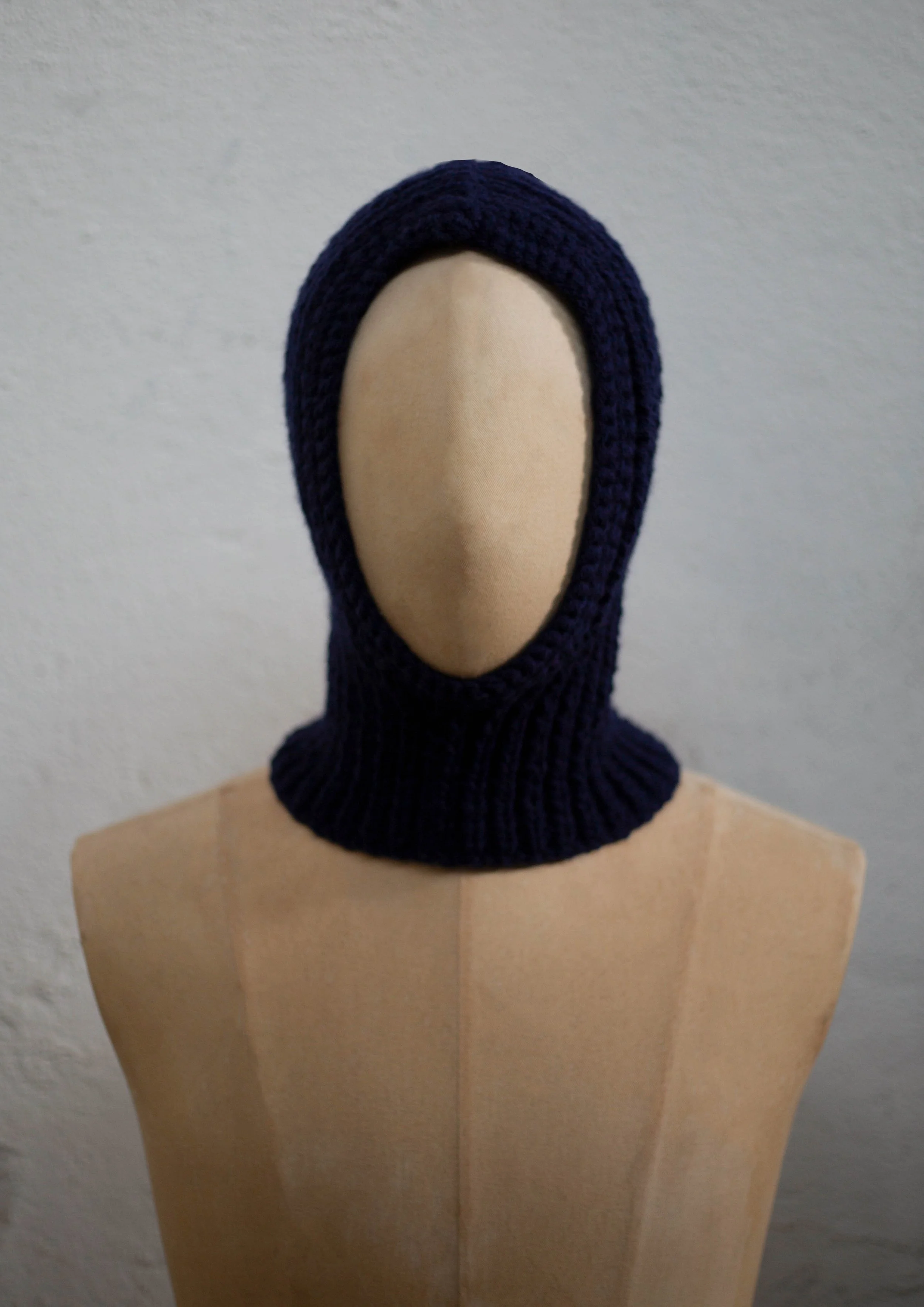 Made by Mom Knitted Hood / Navy