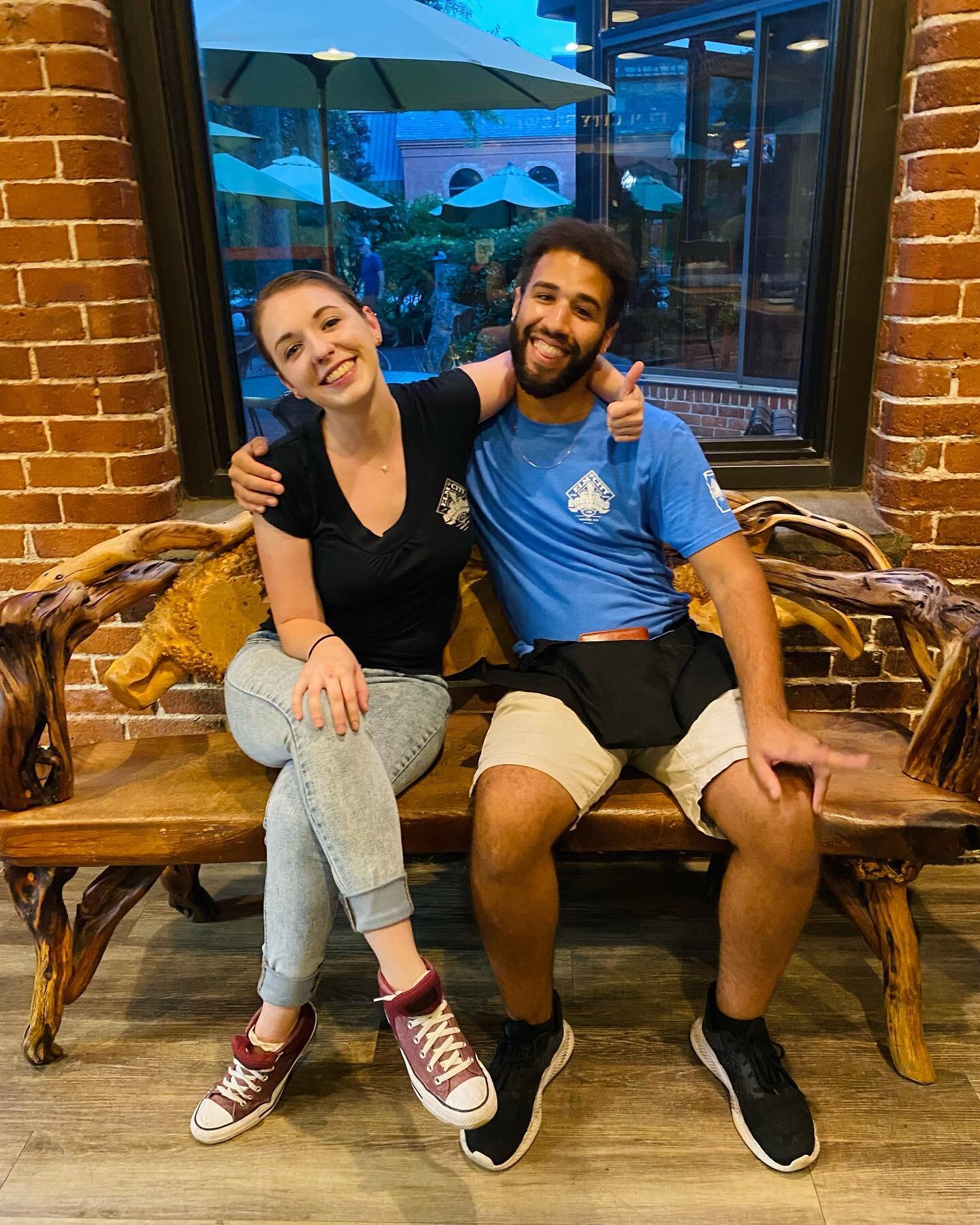 We&rsquo;re wishing the best of luck to two of our wonderful servers! Kim is off to pursue her EMT career and Damien will be starting an internship in Texas. We&rsquo;ll miss our friends but we&rsquo;re so excited for them 🍻 cheers to the future!