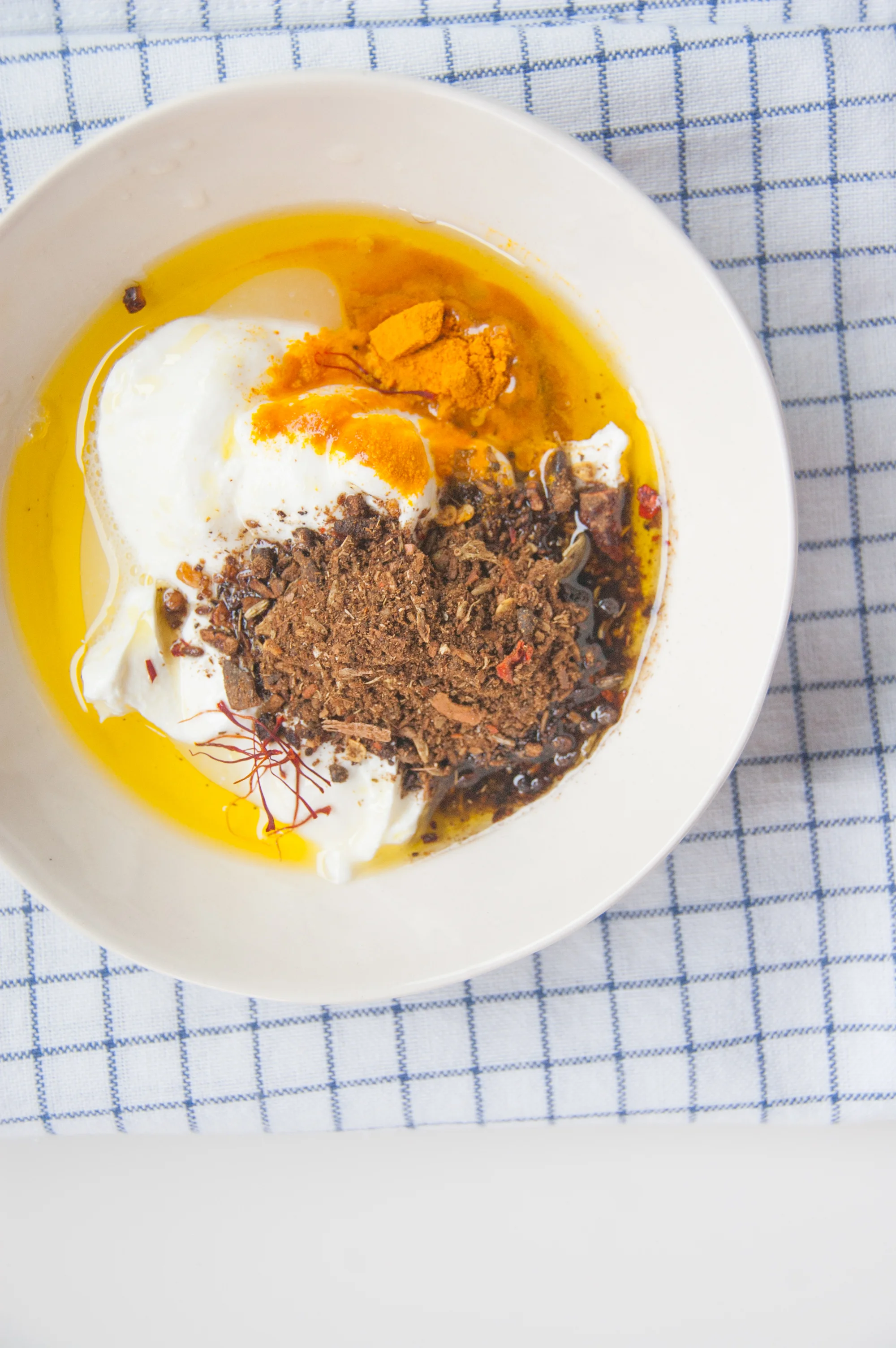 Chicken tikka salad with mint chutney - a perfect pairing of eastern and western kitchen traditions