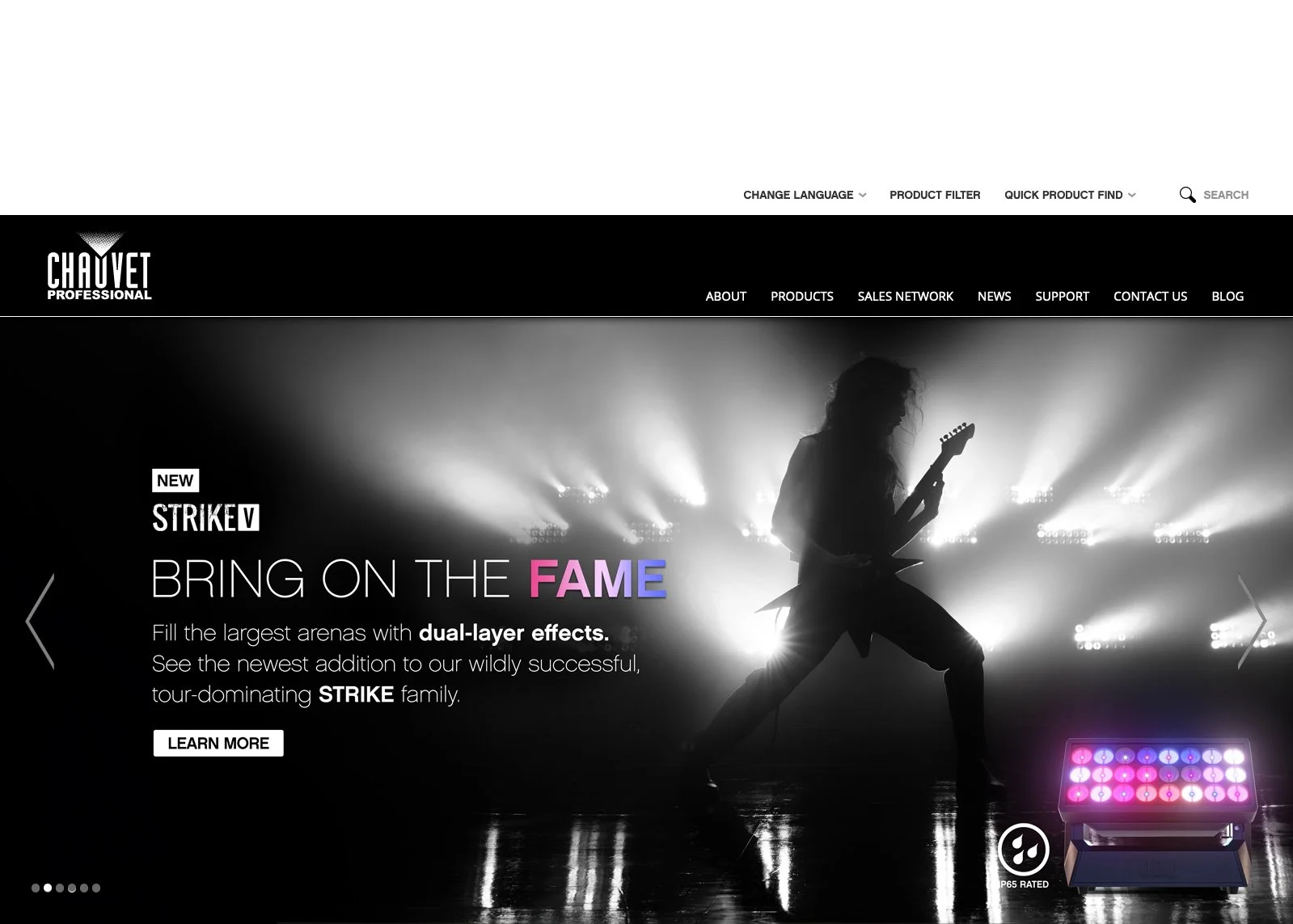 STRIKE V Home Page Banner