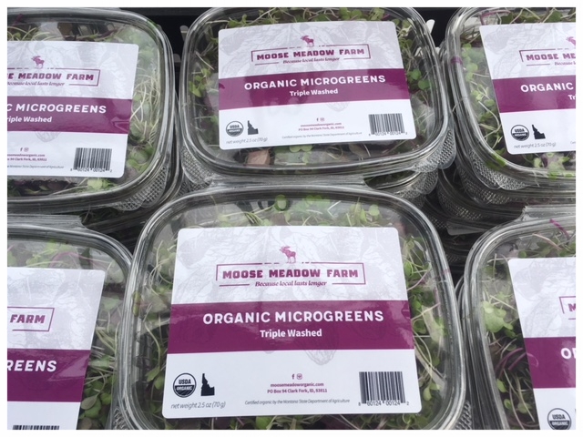 Microgreens ready for grocery stores