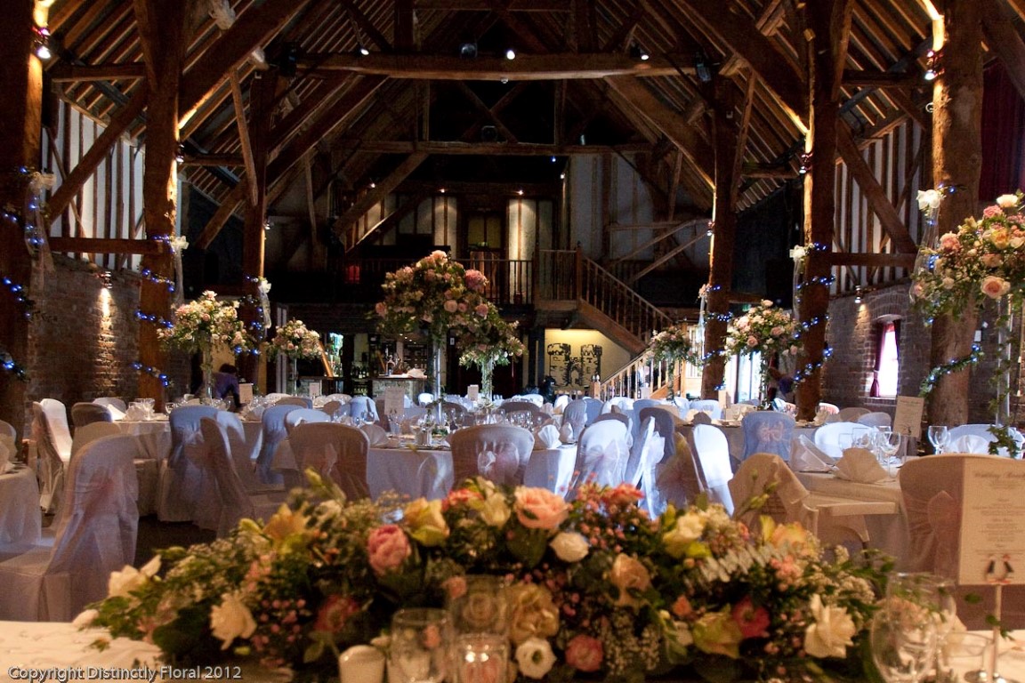 wedding breakfast view from top table