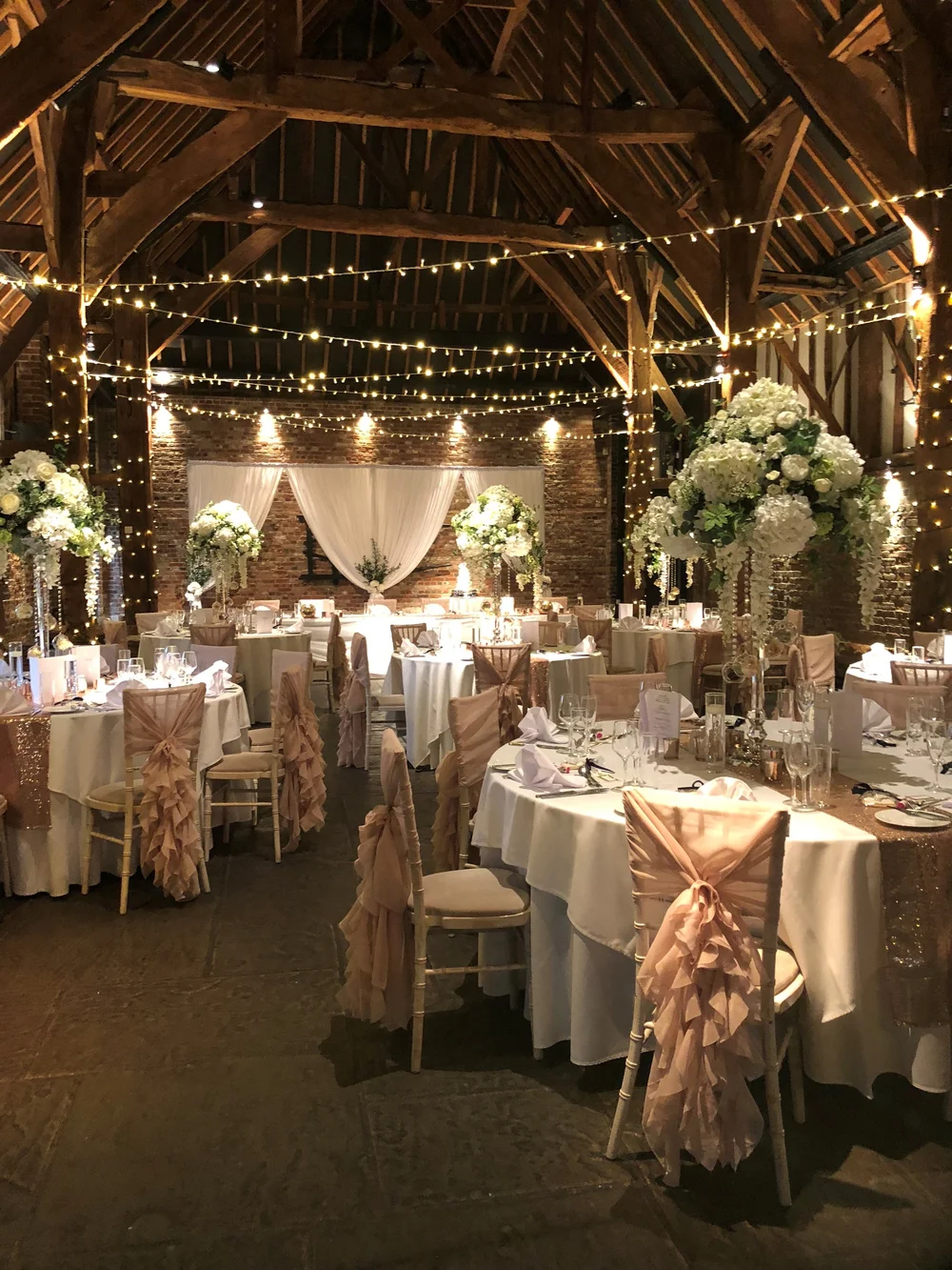 Wedding Breakast Barn Cooling Castle Barn