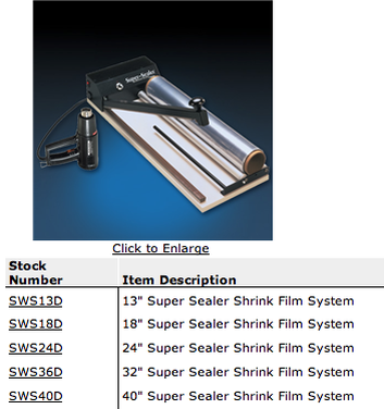 Pack of 1 Top Pack Supply Super Sealer Shrink Film System 24 