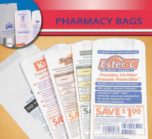 Printed Pharmacy Vet Bags