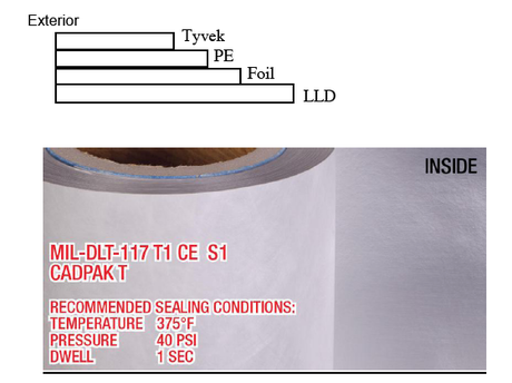 13" x 500' Roll Heat Seal Mil Spec Military Packaging Kraft Tubing MIL-PRF-121G 