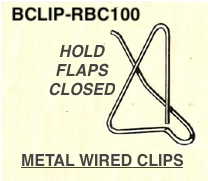 box flaps closed holders metal wire kite clip