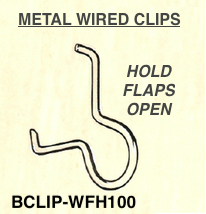 metal wire kite box flaps open holder