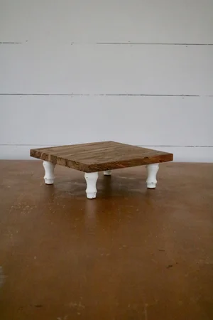 Square Ambrosia Maple Dessert Stand Split Woodworks