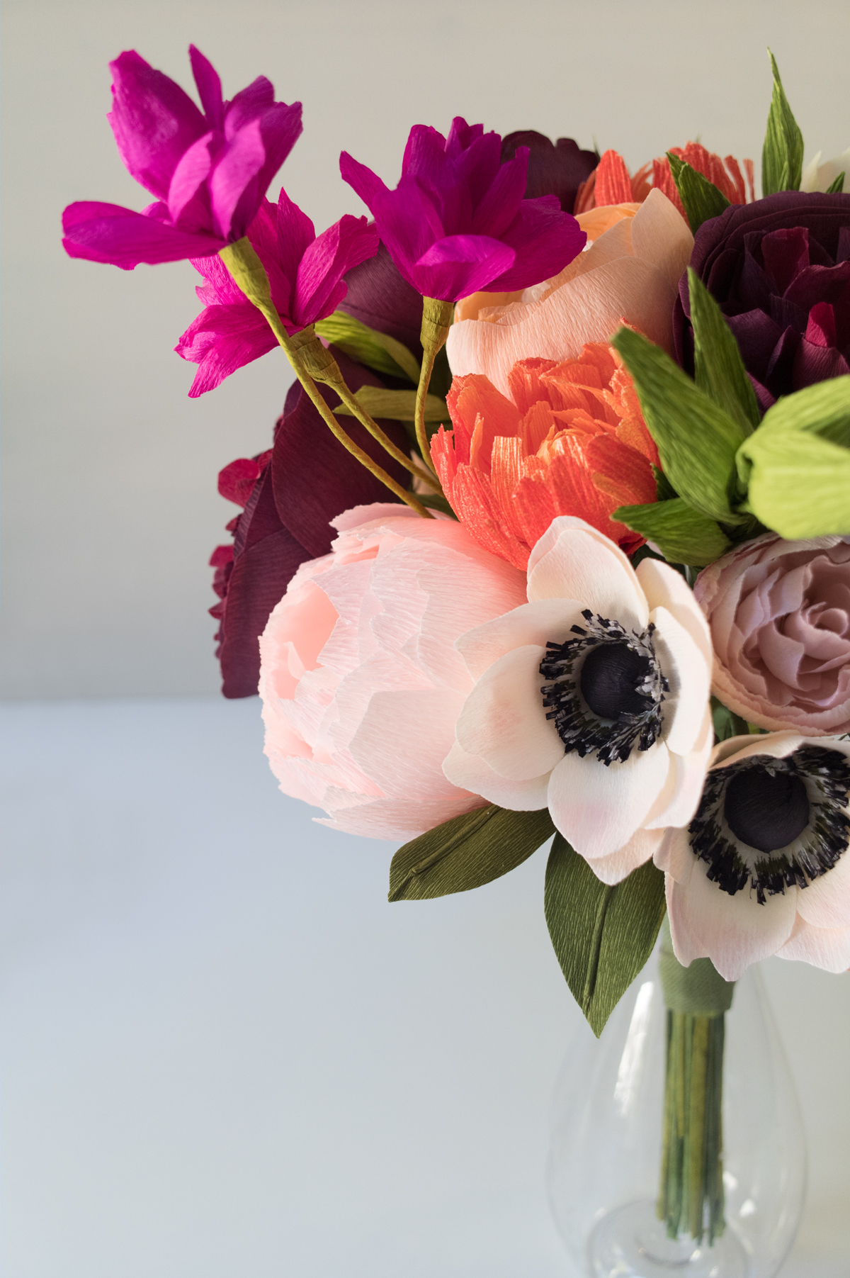 Paper Kit Anemone Bridal Bouquet - Shop Lia Griffith