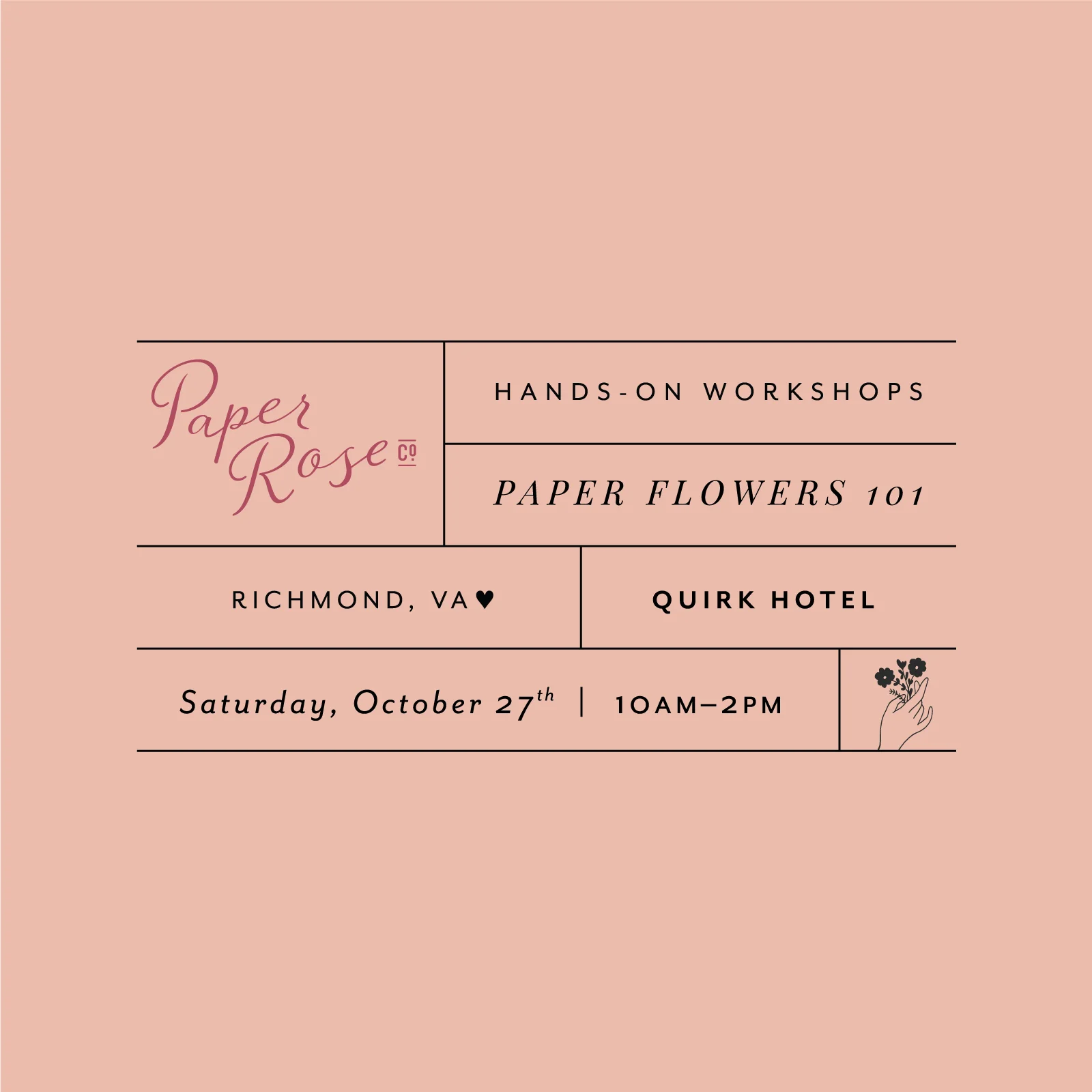 And then finally I would be remiss if not to suggest paper flowers, of course! If you're interested in learning to make paper flowers and want to sit down with me for a few hours in a couple of weeks, you can also sign up for my Workshop in Richmond . I designed this class to be the perfect jumpstart session so that you can start successfully making flowers on your own (and start seeing the benefits I enjoyed right away too!).
