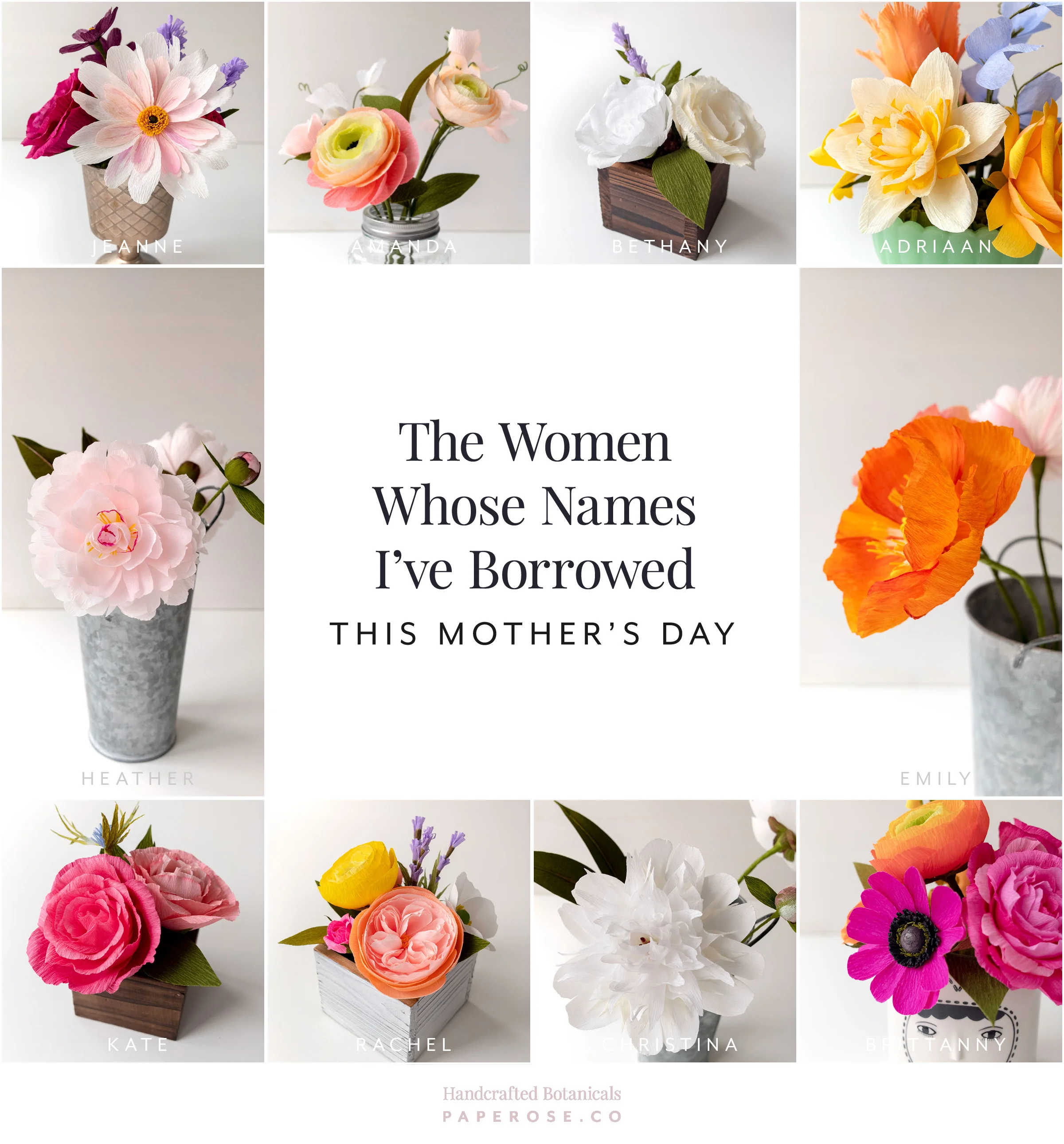 The Women Whose Names I’ve Borrowed this Mother’s Day