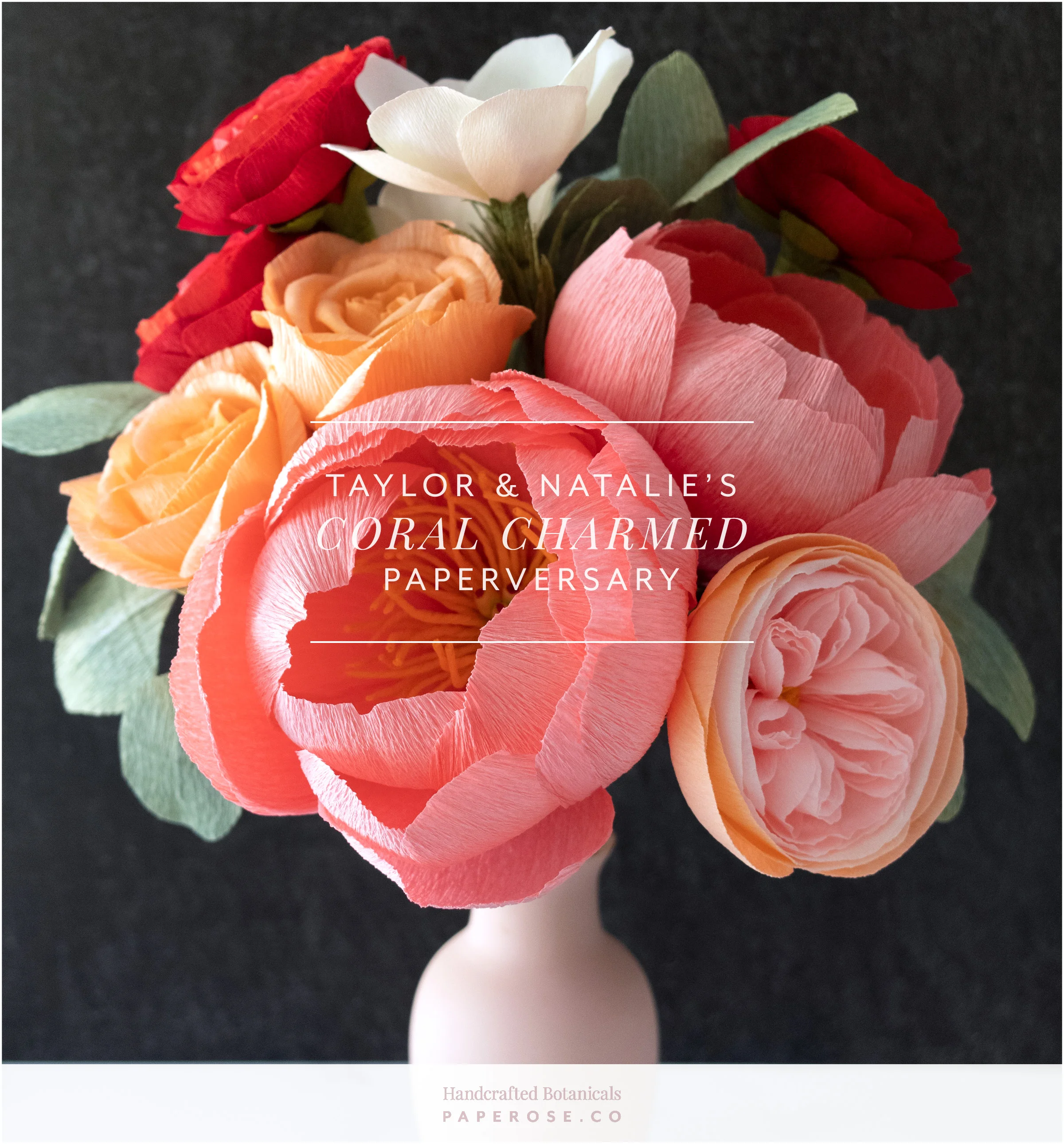 Taylor & Natalie’s Coral Charmed Paperversary