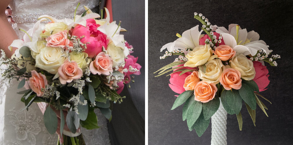 DIY Latest Design Paper Flower Bouquet - Wedding Bouquet - Paper Bridal  Bouquet Ideas 2019 