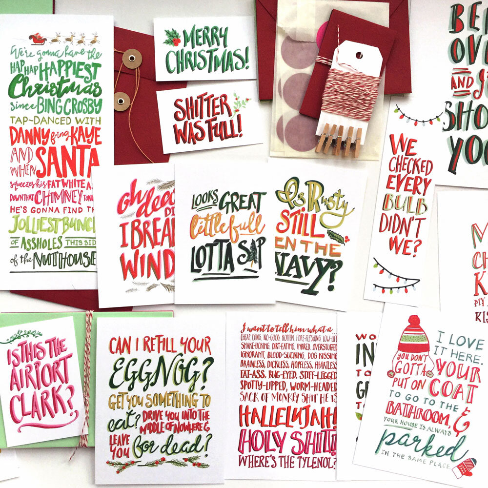 The Christmas Cards I designed in 2015