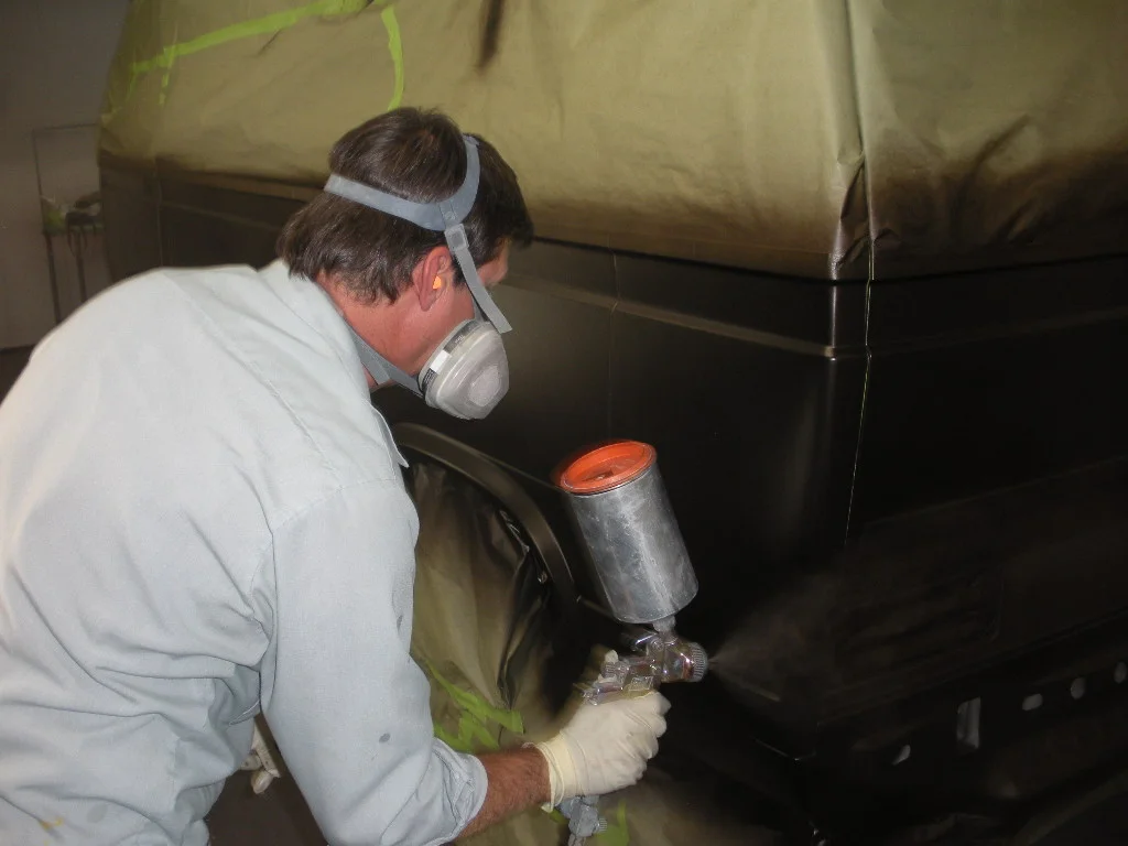 395 Applying lower brown.JPG