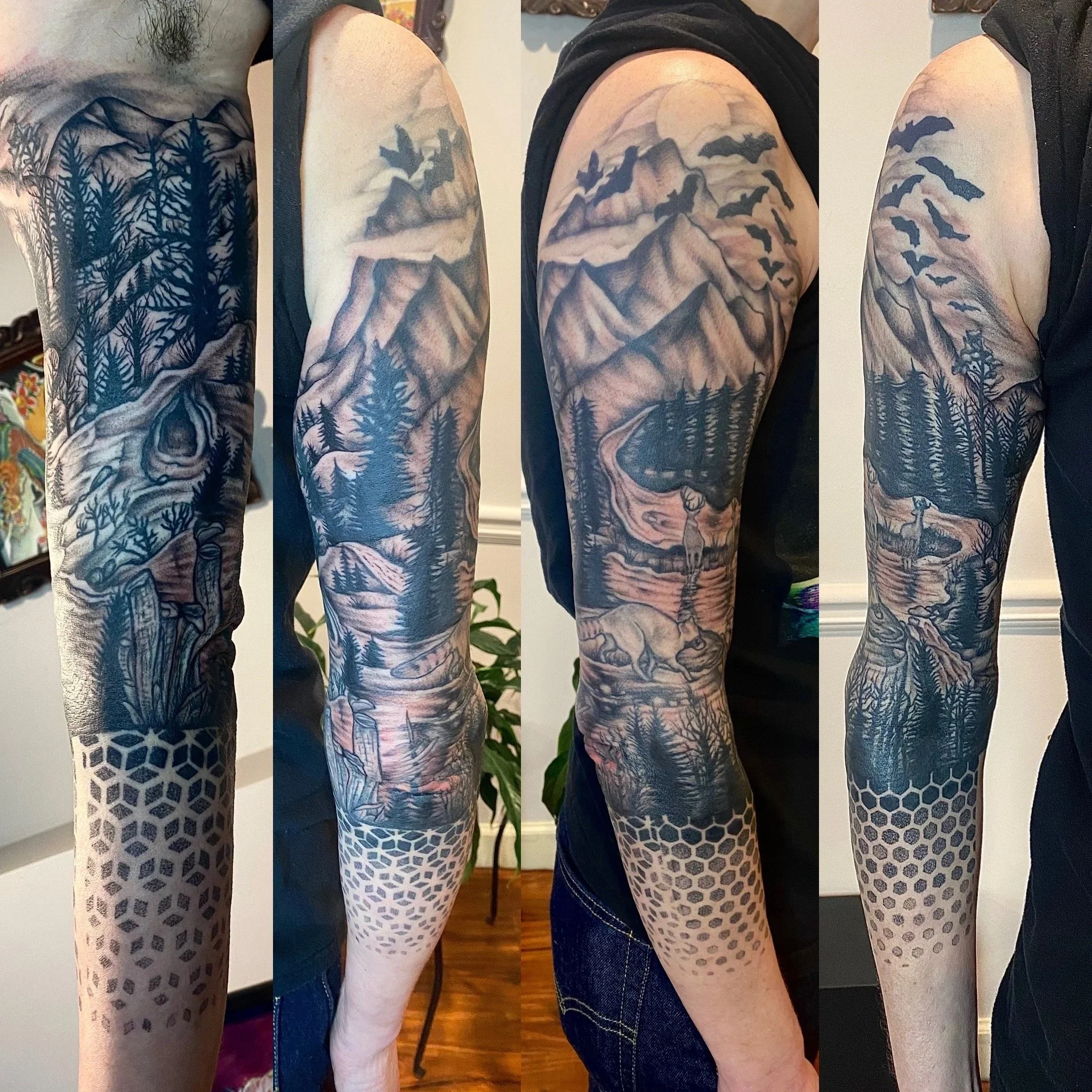 Geometric and Nature Related Sleeve