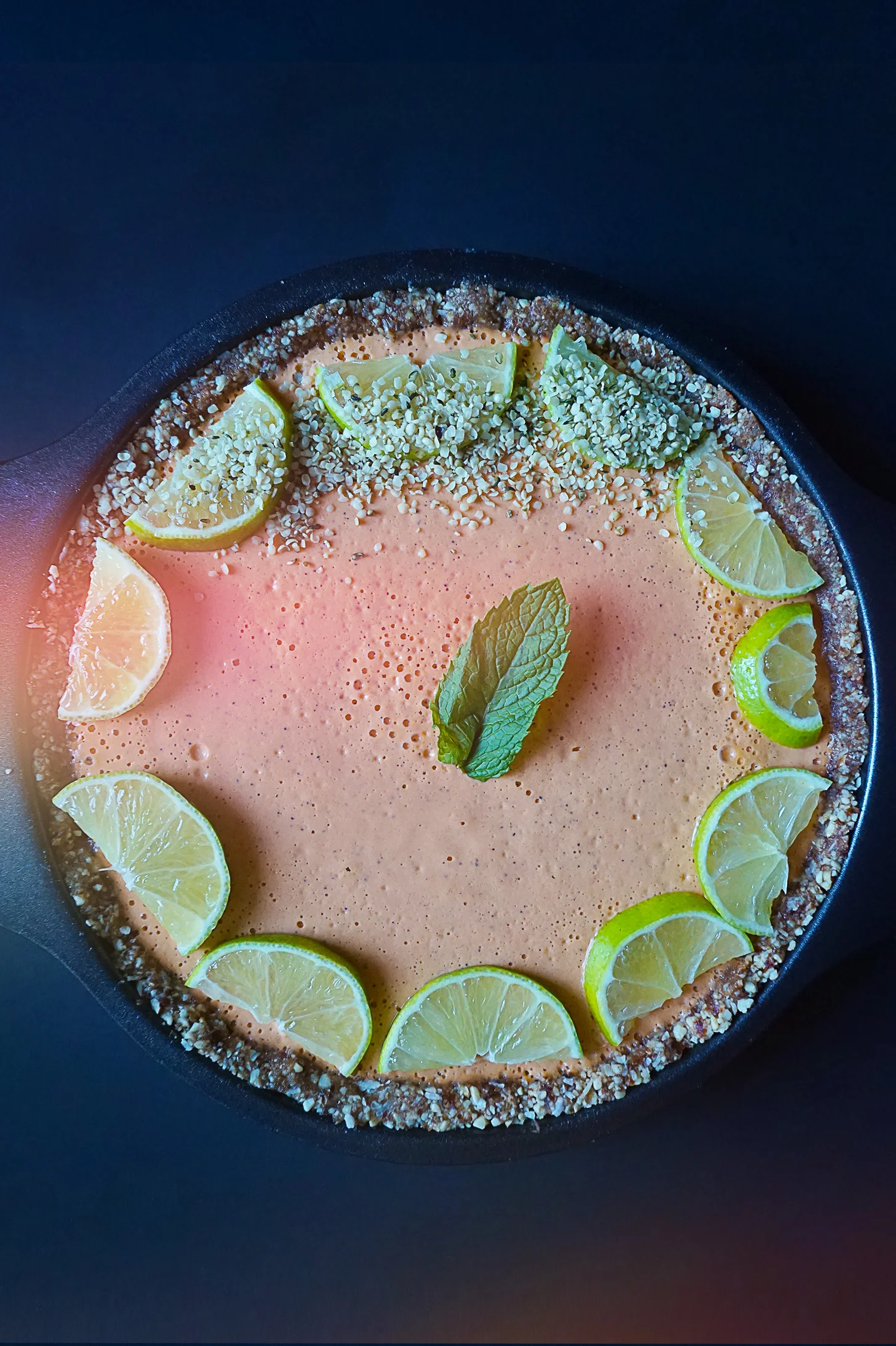 Watermelon Passion Fruit Vegan Cheesecake