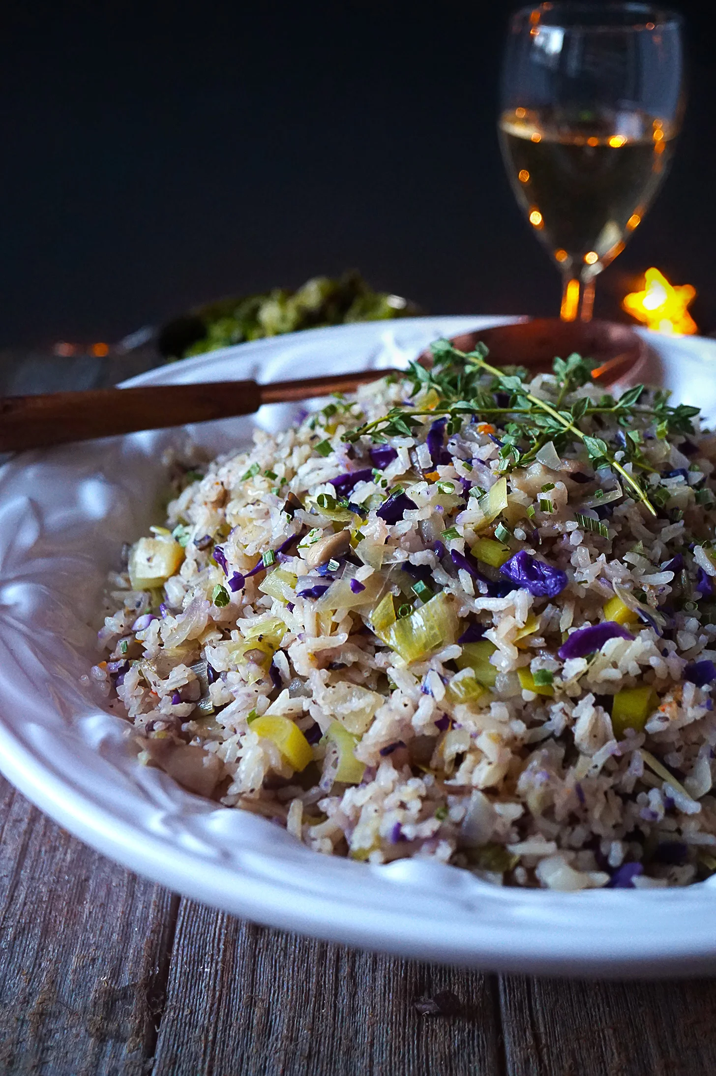 Orange, Leek & Mushroom Rice Pilaf