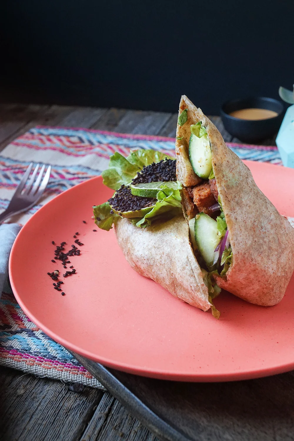 Chipotle Popcorn Chicken Wrap 100 Vegan Plant Tribe