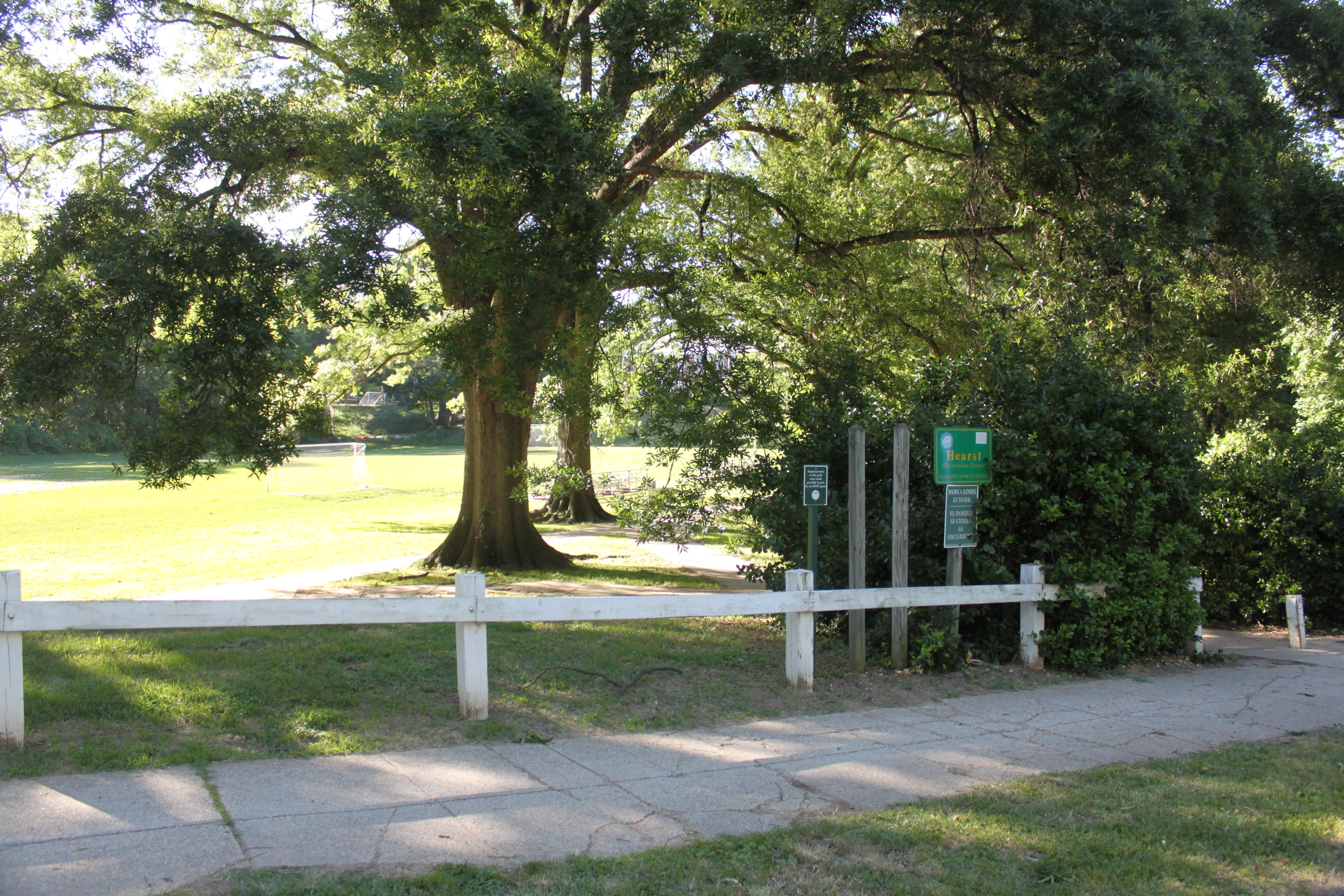 Idaho Avenue Entrance To The Park