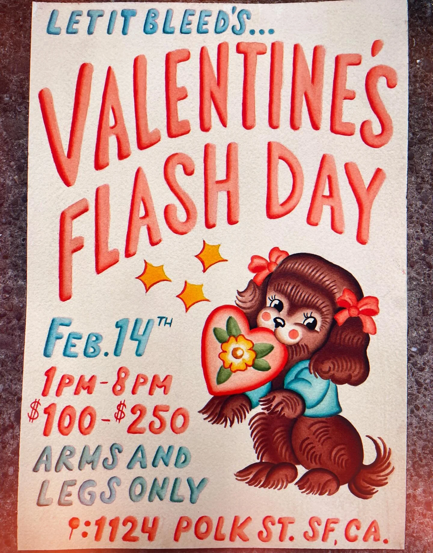 ❤️VALENTINES DAY❤️ Here&rsquo;s the flyer for our annual flash event, happening on Feb. 14th! Designs will be posted within the next couple weeks on a collaborative sheet so be on the lookout 👀 We hope to see you there! 🤗

Attending Tattooers: @the