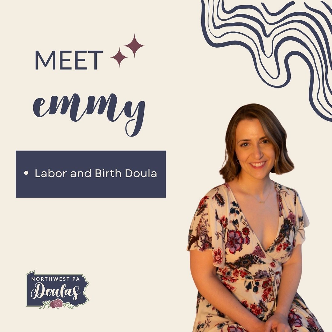 ✨Meet Emmy✨⁣
⁣
Introducing our newest affiliated doula&hellip; Emmy Geiger! Emmy describes herself as a creative, happy homebody who is passionate about equity, wellness, and the greater Erie community.⁣
⁣
Though she&rsquo;s new to us, she is not new
