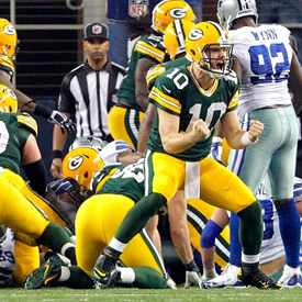Matt Flynn's four second-half touchdown passes led Green Bay to a thrilling come-from-behind victory.