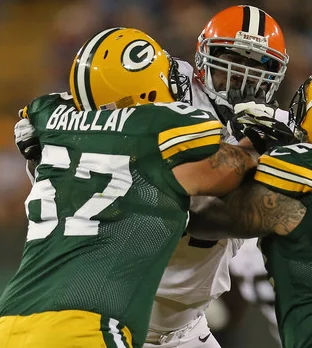 Offensive lineman Don Barclay (#67) faces tough competition for a roster spot in 2016.