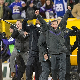Last year, Mike Zimmer and the Vikings celebrated their NFC North crown at Lambeau Field. Will the Packers return the favor by spoiling Minnesota's first game in U.S. Bank Stadium?