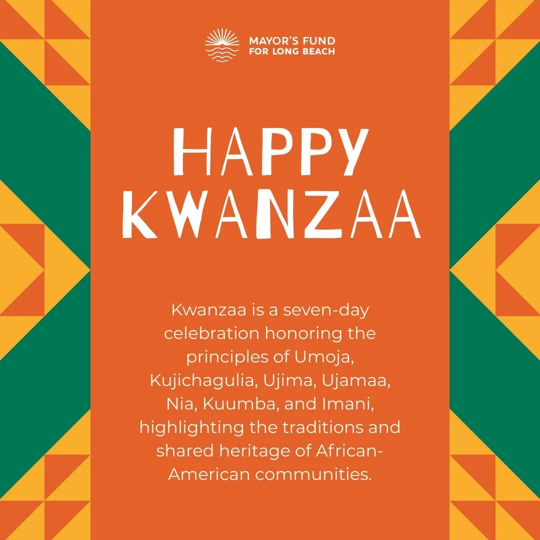 Happy Kwanzaa!
This week, we honor the seven principles &mdash; Umoja, Kujichagulia, Ujima, Ujamaa, Nia, Kuumba, and Imani &mdash; and celebrate the rich traditions, heritage, and resilience of African-American families and communities.
May this seas