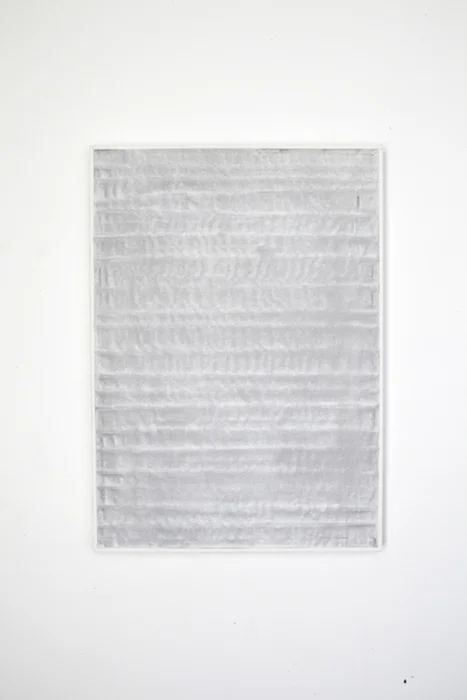  Mist  sand, paint, wood panel  18” x 24” x 1-3/4” 